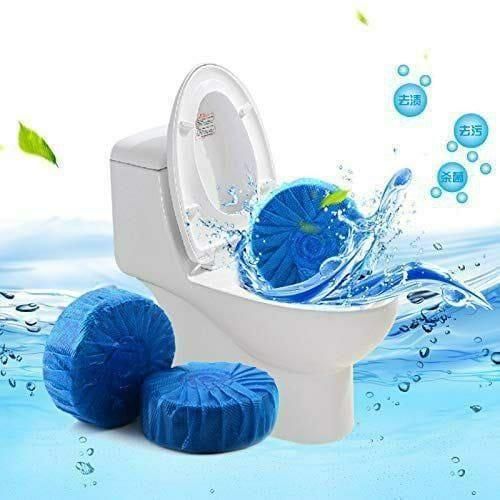 Toilet & Bathroom cleaner Blue Bubble Tablets + Blockage Remover (BUY 5 GET 5 FREE)