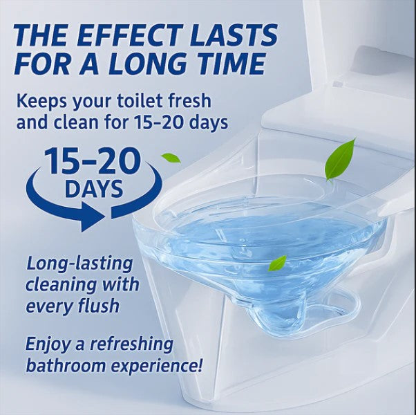 Toilet & Bathroom cleaner Blue Bubble Tablets (BUY 5 GET 5 FREE)